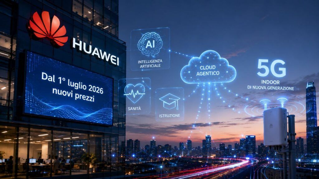 Huawei alza i prezzi dal 1° luglio ma cala l'asso: IA autonoma, super cloud e 5G estremo 2 huawei aumento prezzi ai agentica cloud 5g lampsite
