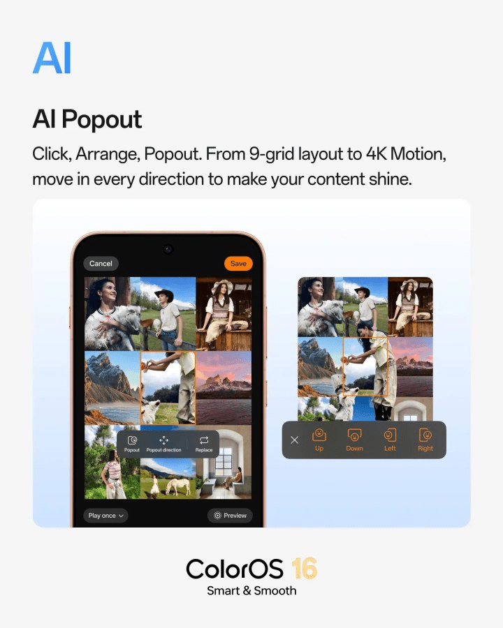 OPPO avvia ColorOS 16 con AI Mind Pilot, Live Space e O+ Connect per Apple 8 image 19