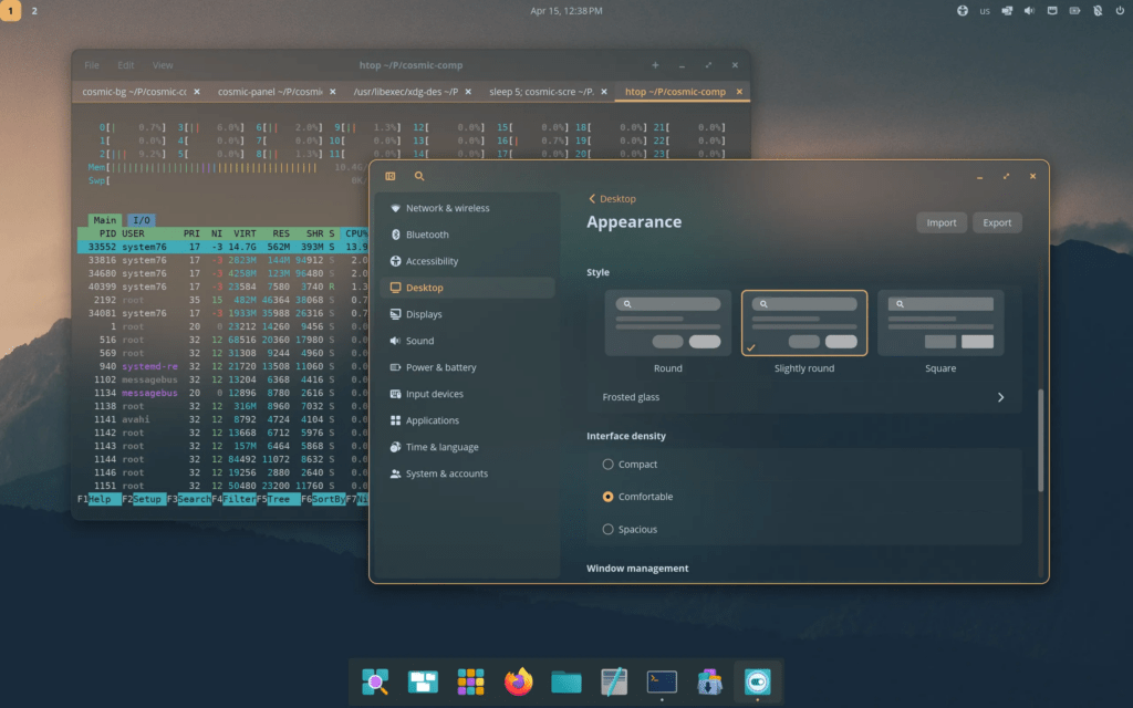 COSMIC 1.0.16 porta OpenRC nelle impostazioni Bluetooth e migliora l’esperienza desktop 2 COSMIC 1.0.16