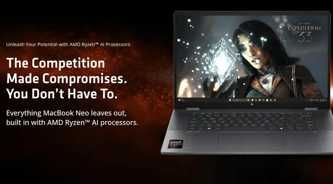 AMD contro MacBook Neo: "Il laptop Apple fallisce nel gaming", ecco perché i Ryzen vincono 3 image 401