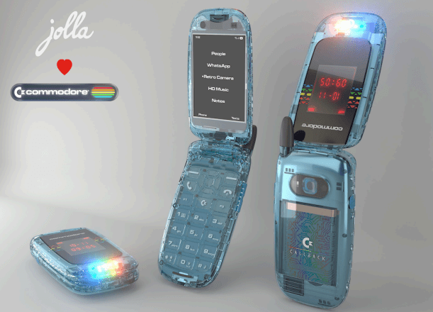 Commodore torna nei telefoni con Callback 8020, il flip phone europeo basato su Sailfish OS 5 image 456