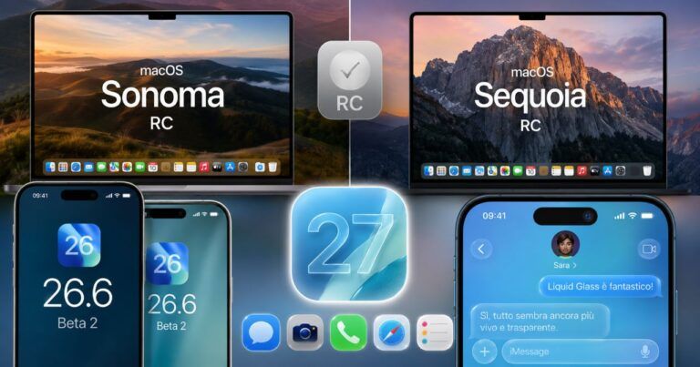 ios 26 6 ios 27 macos sonoma sequoia rc