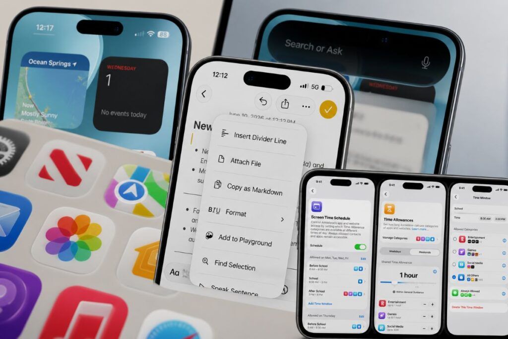 iOS 27 e la nuova strategia Apple: analisi dell'interfaccia Liquid Glass e delle evoluzioni hardware in ambito Pro 2 ios 27 interfaccia liquid glass facetime macbook ultra