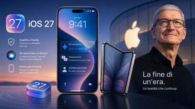 ios 27 tim cook ai siri gemini iphone pieghevole