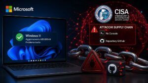 Microsoft corregge KB5089549 mentre CISA avverte su attacchi supply chain a Nx Console e GitHub 11 Microsoft corregge KB5089549 mentre CISA avverte su attacchi supply chain a Nx Console e GitHub