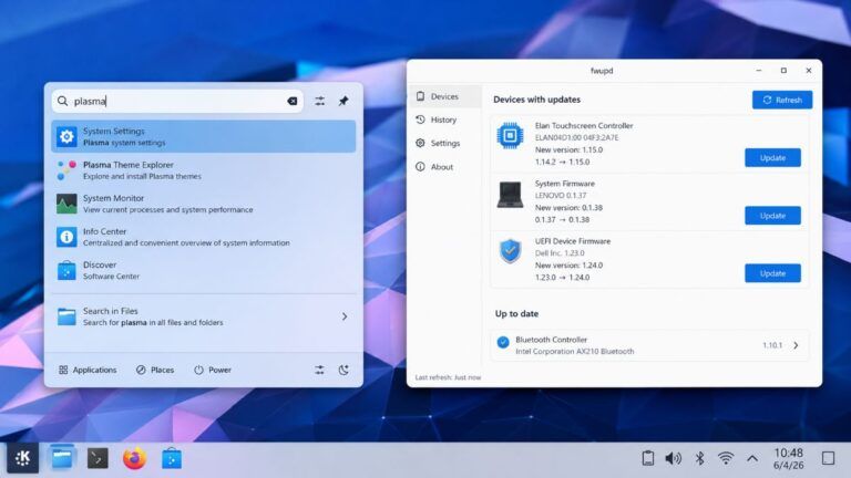 kde frameworks 6 27 fwupd 2 1 5