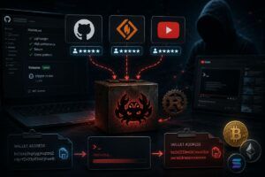 Campagna malware usa GitHub e SourceForge per diffondere un clipper crypto con reputazione falsa 9 Campagna malware usa GitHub e SourceForge per diffondere un clipper crypto con reputazione falsa