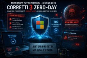 Microsoft corregge 3 zero-day nel Patch Tuesday e lascia aperto RoguePlanet 11 Microsoft corregge 3 zero-day nel Patch Tuesday e lascia aperto RoguePlanet