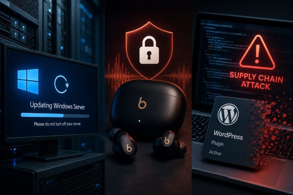Microsoft corregge Windows Server 2016, Apple patcha Beats e WordPress subisce un attacco supply chain 2 microsoft windows server 2016 beats studio buds wordpress supply chain