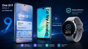 One UI 9 Beta 3 su Galaxy S26, test A16 5G e aggiornamento Galaxy Watch 8 3 One UI 9 Beta 3 su Galaxy S26, test A16 5G e aggiornamento Galaxy Watch 8