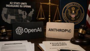 OpenAI sotto indagine in 42 stati USA, Anthropic nel mirino per jailbreak 3 OpenAI sotto indagine in 42 stati USA, Anthropic nel mirino per jailbreak