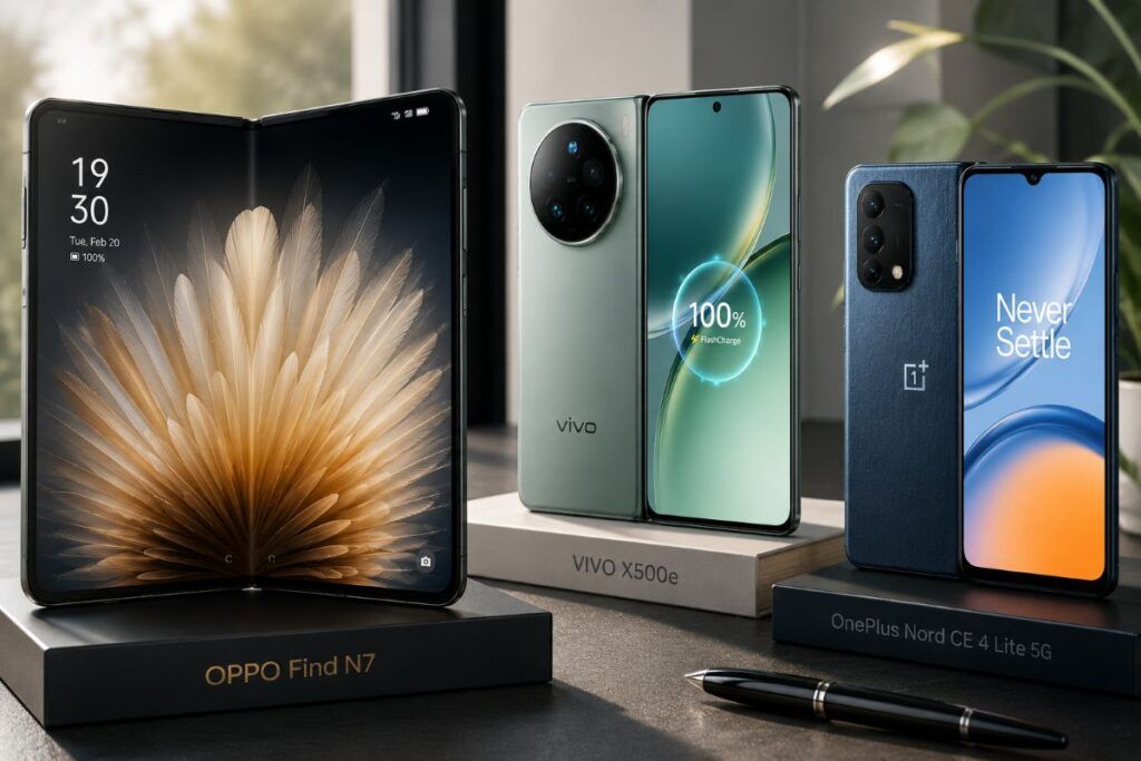 Oppo Find N7 sfida i foldable tradizionali mentre Vivo X500e e OnePlus N puntano ai volumi 2 oppo find n7 vivo x500e oneplus n