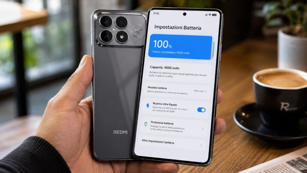 Redmi shock: il nuovo K100 Pro è un "iPhone" con una mostruosa batteria da oltre 9000 mAh 2 redmi k100 pro design iphone turbo 5s