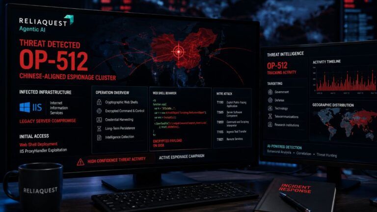reliaquest op 512 cluster cinese iis web shell agentic ai