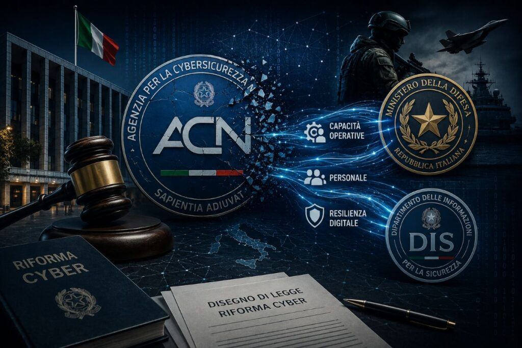ACN verso lo svuotamento: la cybersicurezza passa alla Difesa? 2 riforma cyber acn difesa dis servizi militari