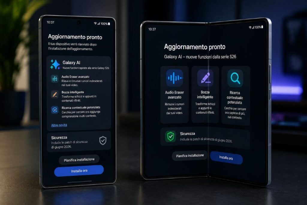 Samsung "regala" la Galaxy AI dell'S26 su Galaxy S25 Ultra e Z Fold 7: l'update di giugno cambia tutto 2 samsung galaxy ai s26 galaxy s25 z fold 7 update giugno 2026