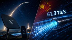 Starlink Mobile prende forma: record fibra ottica Cina a 51,3 Tb/s