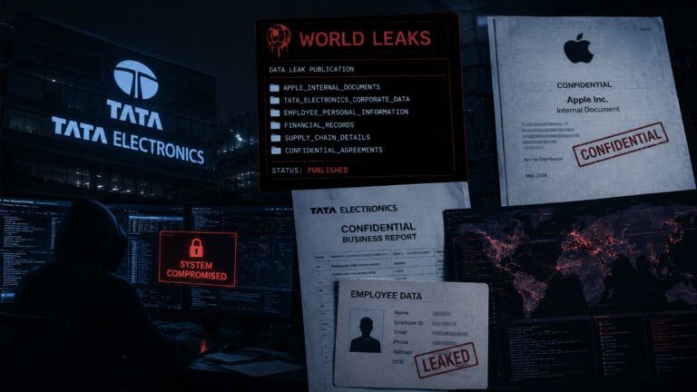 tata electronics apple dark web