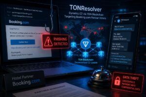 Finti reclami e blockchain: così il malware TONResolver buca gli hotel (e punta ai dati di Booking.com)