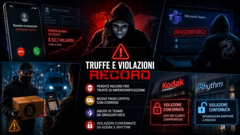 truffe impersonificazione dragonforce teams breach kodak irhythm