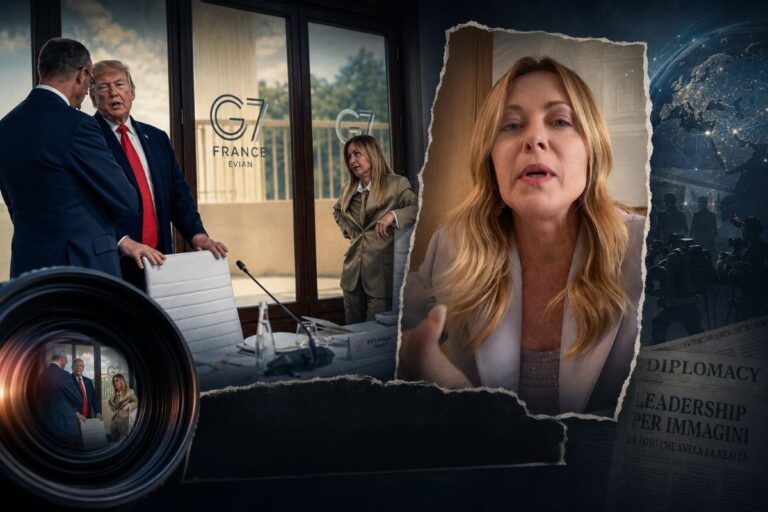 trump meloni foto