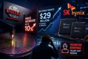 TSMC alza i prezzi dei chip, SK Hynix tenta lo sbarco record a Wall Street e mancano i tecnici per i data center