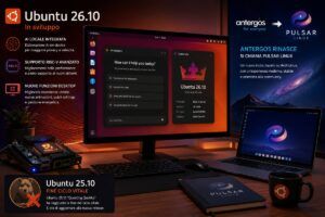 Ubuntu Ubuntu 26.10 guarda al futuro con l'IA, mentre Antergos rinasce come Pulsar Linux 13 Ubuntu Ubuntu 26.10 guarda al futuro con l’IA, mentre Antergos rinasce come Pulsar Linux