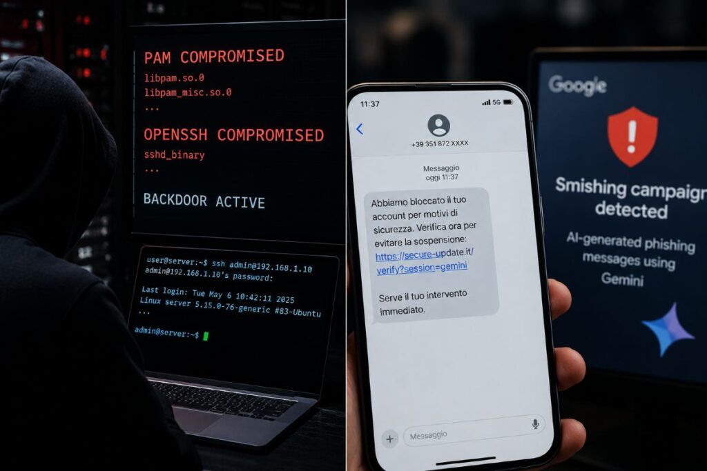 Hacker cinesi bucano Linux per 10 anni e Google combatte le truffe AI da Pechino 2 velvet ant linux backdoor google outsider enterprise gemini ai