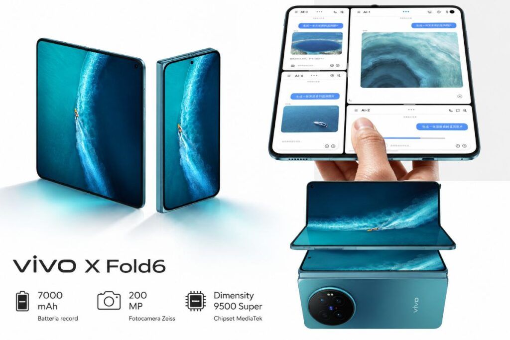 vivo x fold6 7000mah 200mp