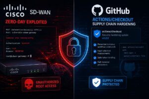 Lo zero-day Cisco SD-WAN apre le porte ai privilegi root, mentre GitHub blinda le sue Actions