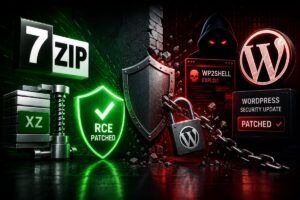 Patch urgenti per 7-Zip (archivi XZ) e WordPress (wp2shell). Ecco cosa aggiornare subito 15 Patch urgenti per 7-Zip (archivi XZ) e WordPress (wp2shell). Ecco cosa aggiornare subito