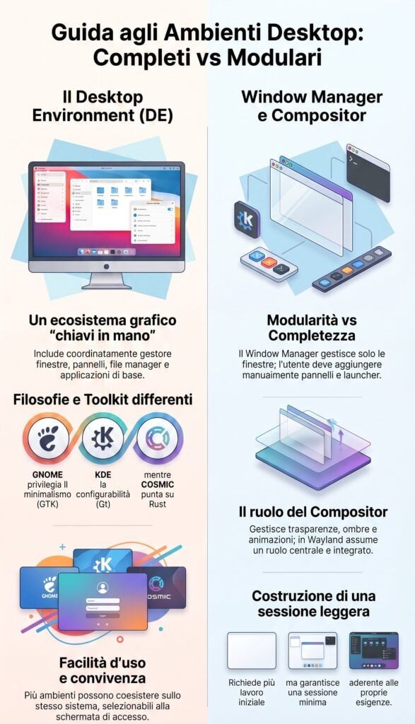 Ambienti Desktop Completi vs Modulari