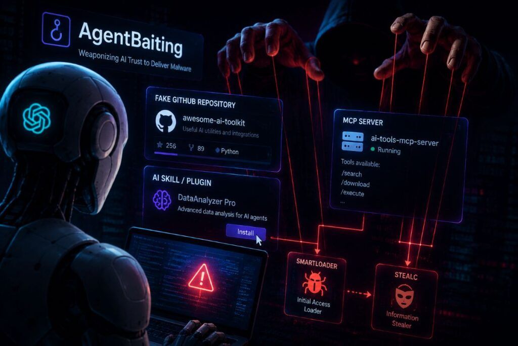 AgentBaiting sfrutta agenti AI per consegnare malware da repository GitHub fake 2 agentbaiting github falsi malware