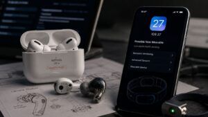 Apple ferma AirPods Ultra e camera mentre iOS 27 svela un wearable: è il Ring? 7 Apple ferma AirPods Ultra e camera mentre iOS 27 svela un wearable: è il Ring?