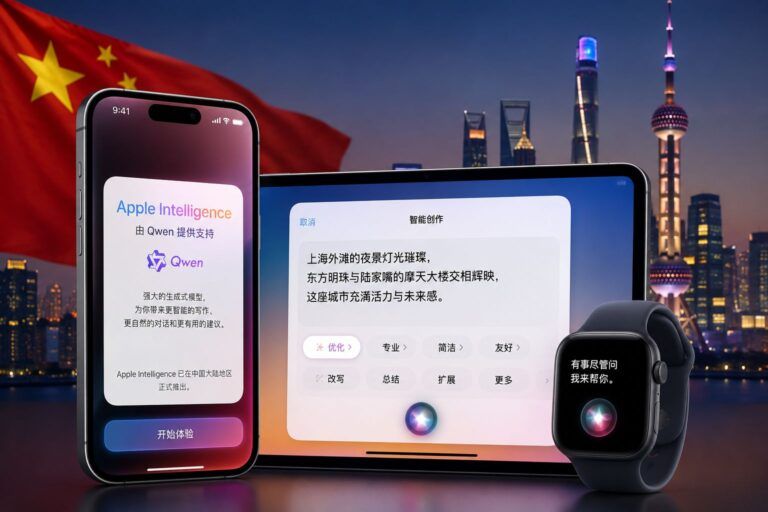 apple intelligence cina qwen alibaba