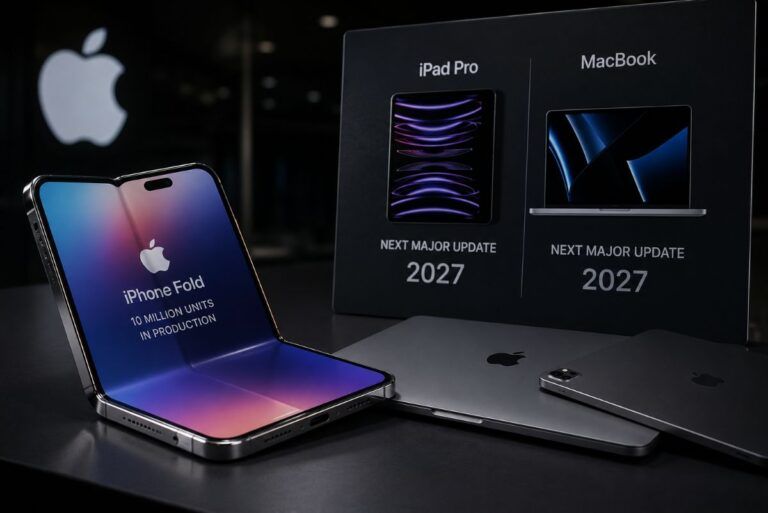 apple iphone pieghevole 10 milioni roadmap mac ipad 2027