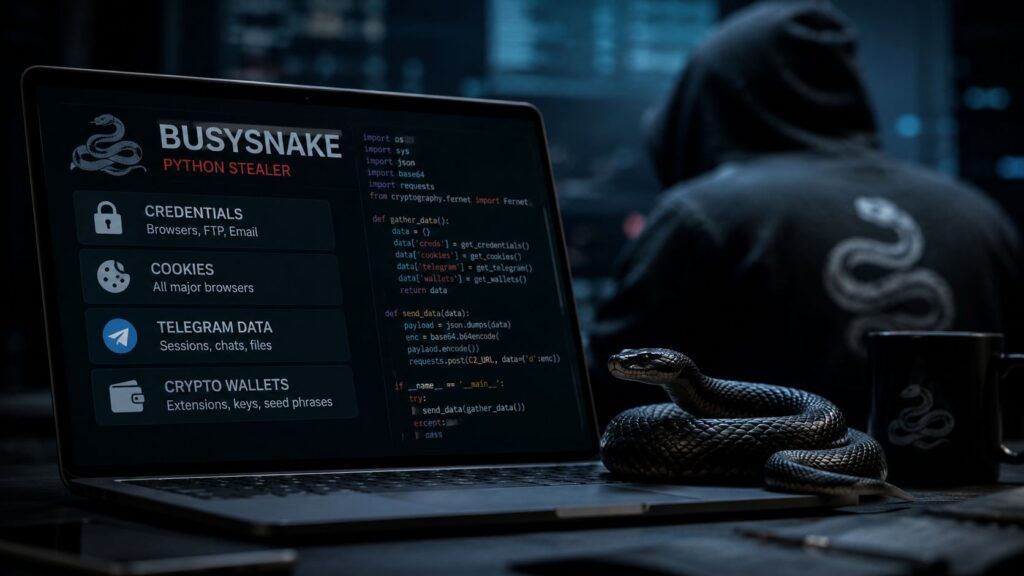 Armored Likho usa BusySnake contro governi ed energia con loader AI 2 armored likho busysnake stealer