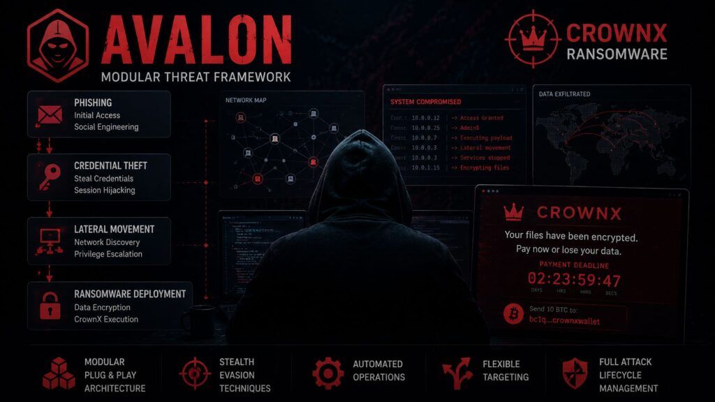 Avalon integra CrownX e porta il ransomware in un framework modulare 2 avalon malware crownx ransomware