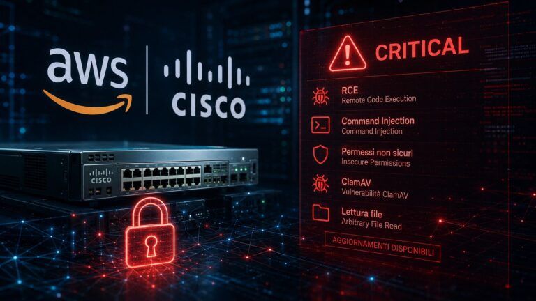 aws cisco vulnerabilita rce clamav catalyst center