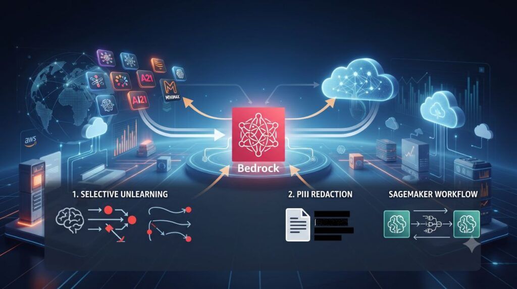 La svolta AI di AWS: unlearning selettivo su Amazon Nova e l'integrazione con MiniMax 2 aws minimax bedrock unlearning nova sagemaker