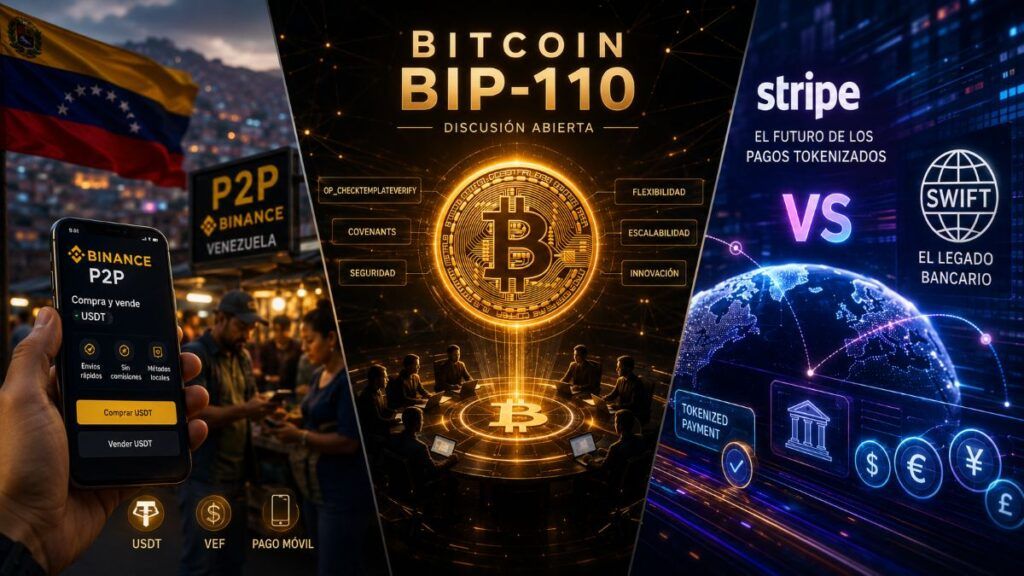 Saylor blinda Bitcoin, record da 1,3 miliardi in Venezuela e scontro finale Stripe-SWIFT 2 bitcoin bip 110 venezuela stripe swift pagamenti