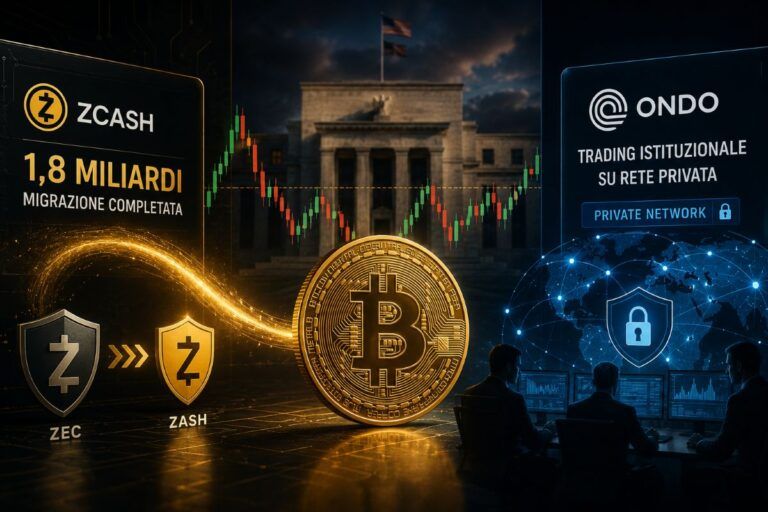 bitcoin fed zcash ondo crypto istituzionale