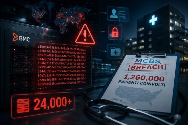 bmc esposti breach mcbs dati sanitari