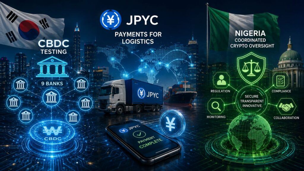 Corea del Sud testa il CBDC mentre JPYC entra nella logistica giapponese 2 corea sud test cbdc jpyc nigeria regole crypto
