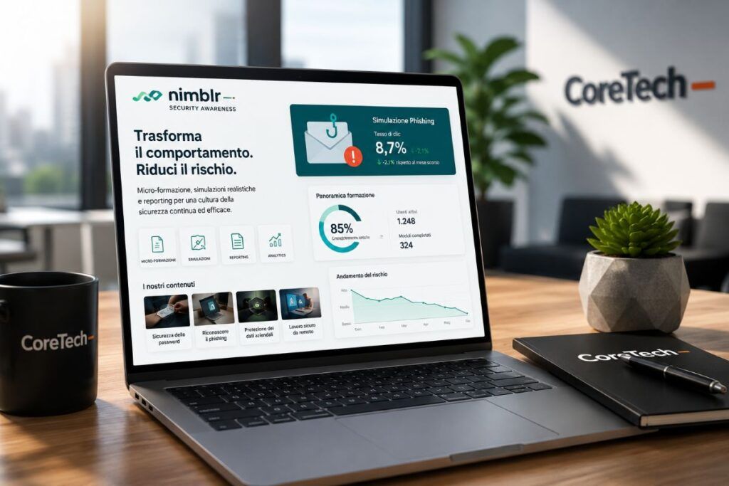 CoreTech porta Nimblr nella sua offerta di security awareness 2 coretech nimblr security awareness canale it