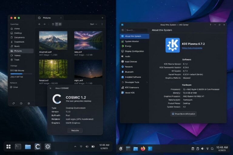 cosmic 1 2 kde plasma 6 7 2