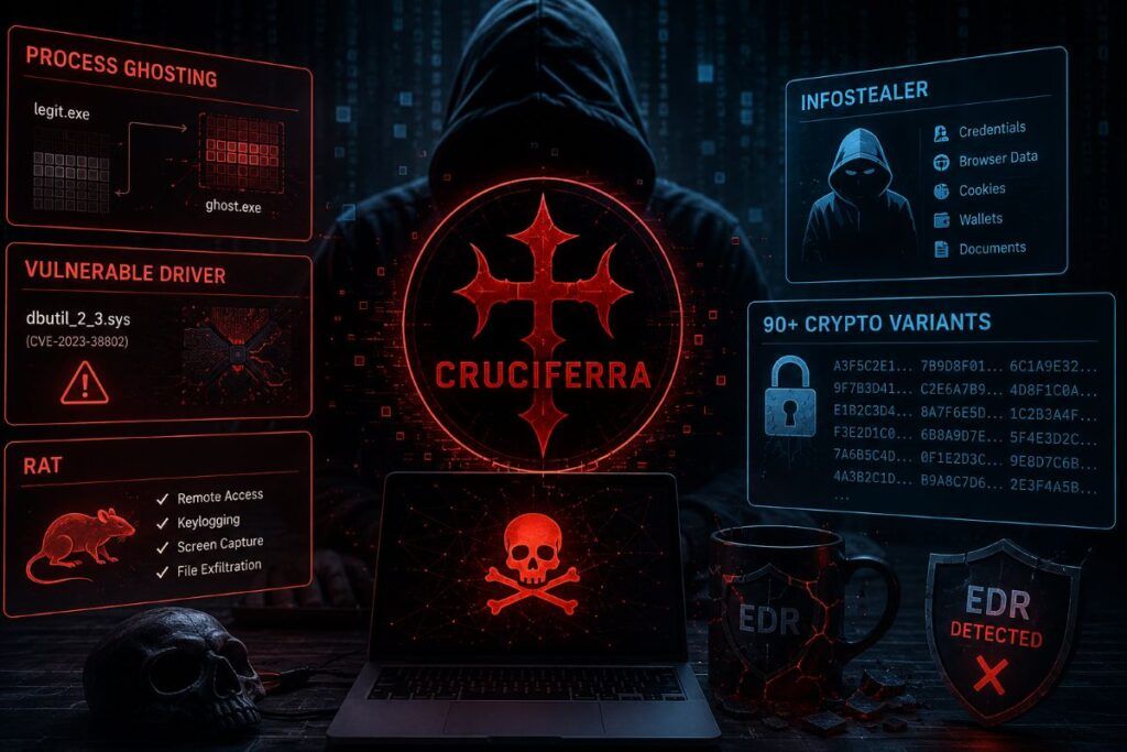 cruciferra crypter rat infostealer