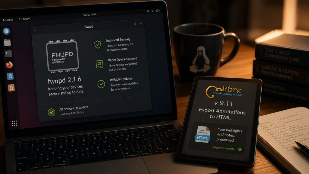 Fwupd 2.1.6 e Calibre 9.11 migliorano firmware ed ebook su Linux 2 fwupd 216 calibre 911 firmware ebook linux