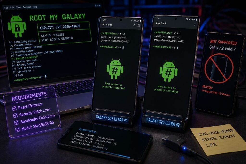 Galaxy S25 Ultra, exploit kernel abilita il root su due varianti 2 galaxy s25 ultra root my galaxy cve 2026 43499